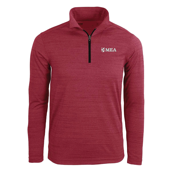 Men's 1/4 Zip Long Sleeve Polo
